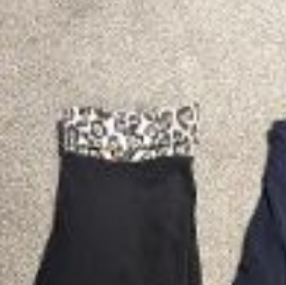 FOLDOVER VS PINK YOGA PANTS LEGGINGS FLARE WIDE FOLD OVER VINTAGE - Picture 8 of 11